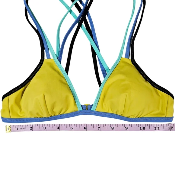 Victoria's Secret Strappy Triangle Bikini Top, Neon Green, XS - Picture 12 of 14